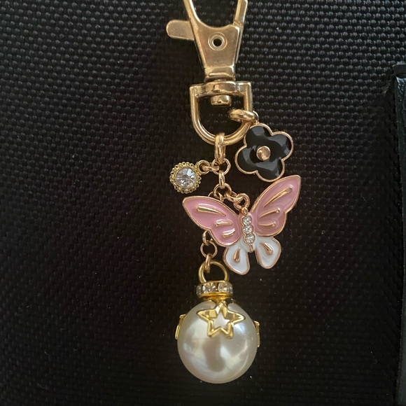 Butterfly enamel purse charm - Picture 1 of 3